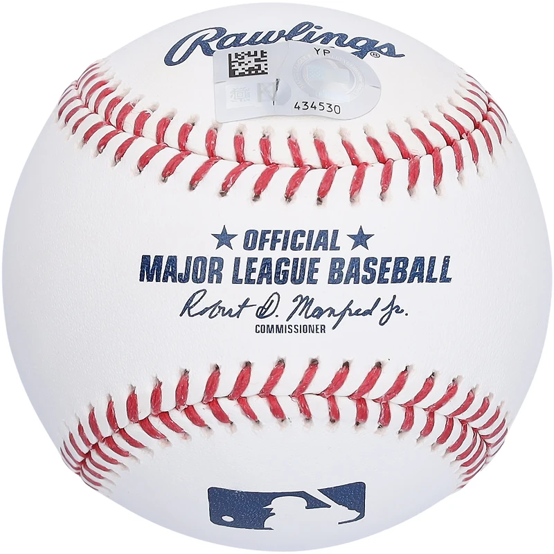 Baseball autographié par Nolan Jones des Rockies du Colorado avec l'inscription « MLB Debut 7-8-22 »