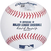 Baseball autographié par Nolan Jones des Rockies du Colorado avec l'inscription « MLB Debut 7-8-22 »