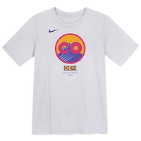 T-shirt Nike blanc pour enfant avec logo City Connect des Colorado Rockies 2025