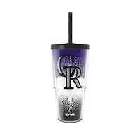Gobelet classique Tervis Colorado Rockies Defend de 24 oz avec couvercle à paille