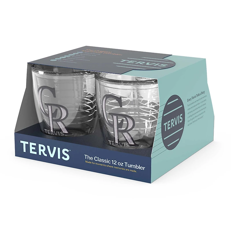 Tervis Colorado Rockies paquet de quatre 12oz. Ensemble de gobelets emblème