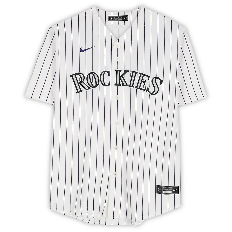 Todd Helton Colorado Rockies Autographed White Nike Replica Jersey with "HOF 24" Inscription 