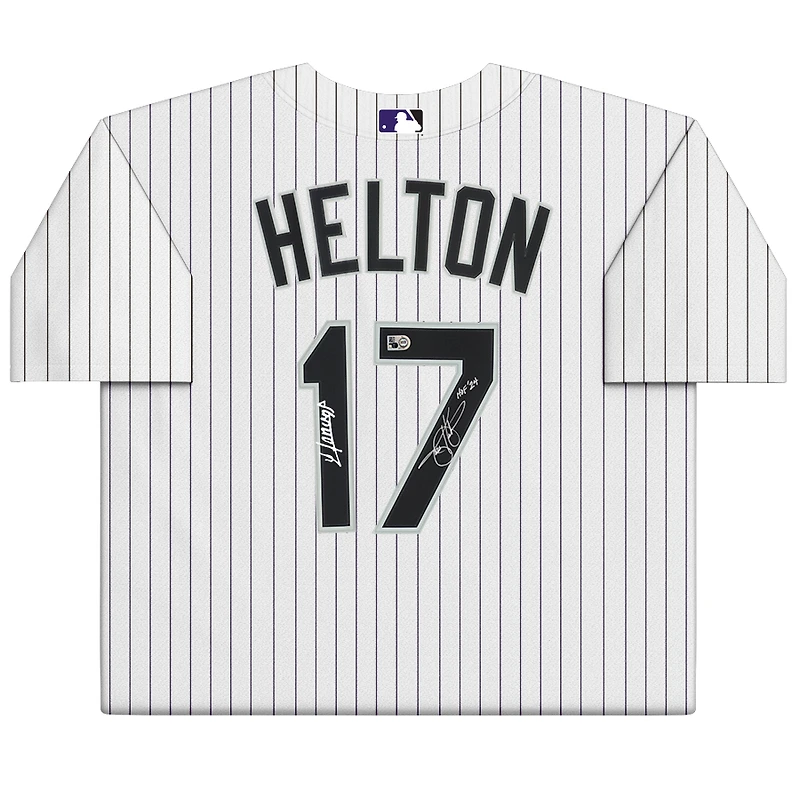 Todd Helton Colorado Rockies Autographed White Nike Replica Jersey with "HOF 24" Inscription 
