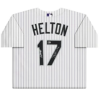 Todd Helton Colorado Rockies Autographed White Nike Replica Jersey with "HOF 24" Inscription 