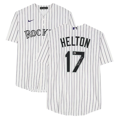 Todd Helton Colorado Rockies Autographed White Nike Replica Jersey with "HOF 24" Inscription 