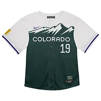 Maillot de joueur Nike Charlie Blackmon vert Colorado Rockies City Connect Limited pour tout-petit