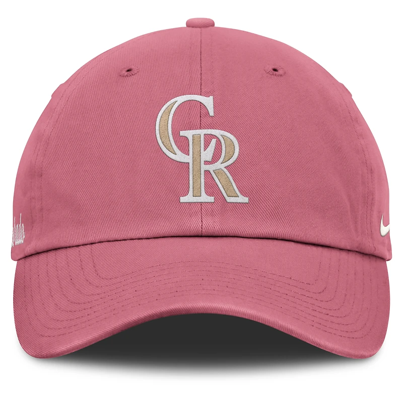 Casquette ajustable unisexe Nike rose Colorado Rockies Mother's Day Club