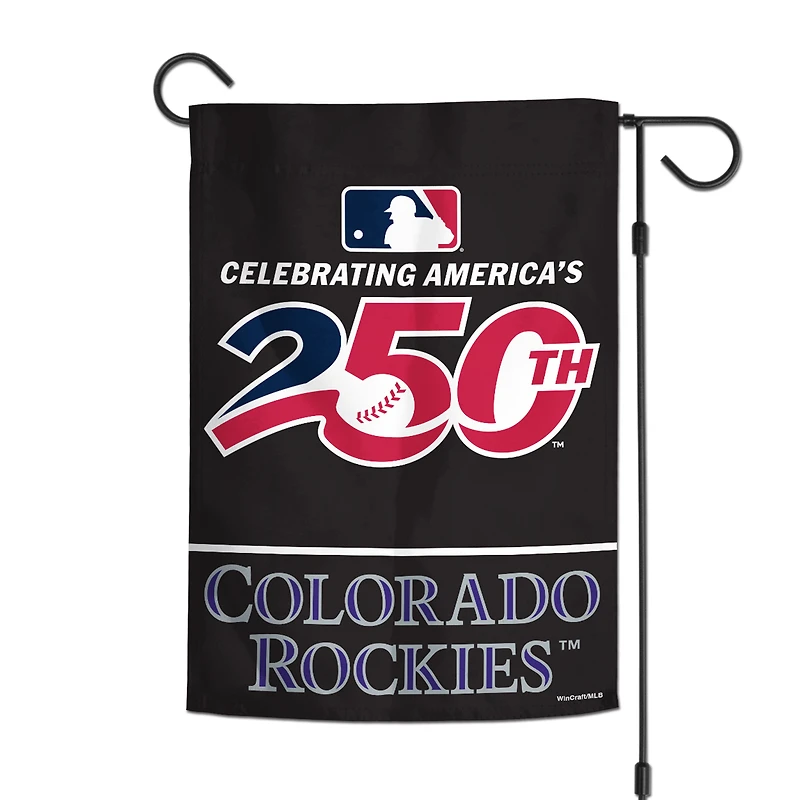 WinCraft Colorado Rockies 12" x 18" Double-Sided America 250 Garden Flag