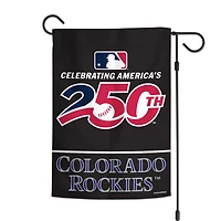 WinCraft Colorado Rockies 12" x 18" Double-Sided America 250 Garden Flag