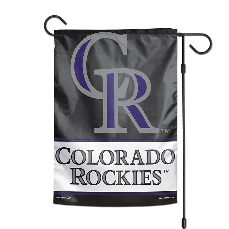 WinCraft Colorado Rockies Drapeau de jardin double face 30,5 x 45,7 cm