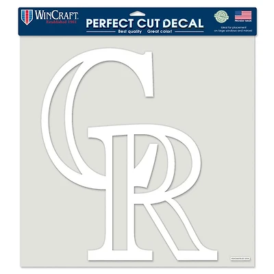 Décalque de coupe parfaite de WinCraft Colorado Rockies 17 "x 17"