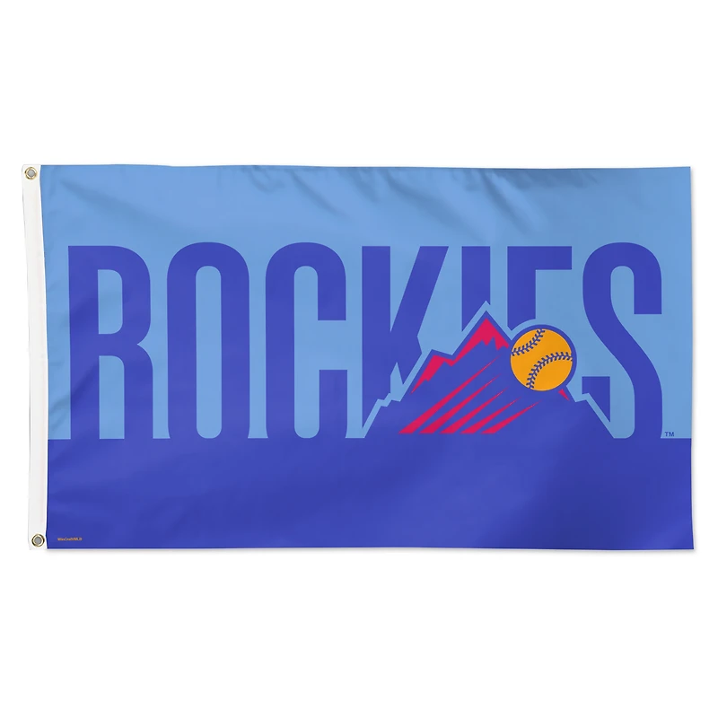 Drapeau de luxe simple face WinCraft Colorado Rockies 2025 City Connect 3' x 5'