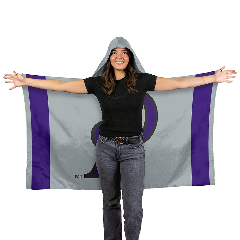 Drapeau à capuche WinCraft Colorado Rockies 3' x 5'