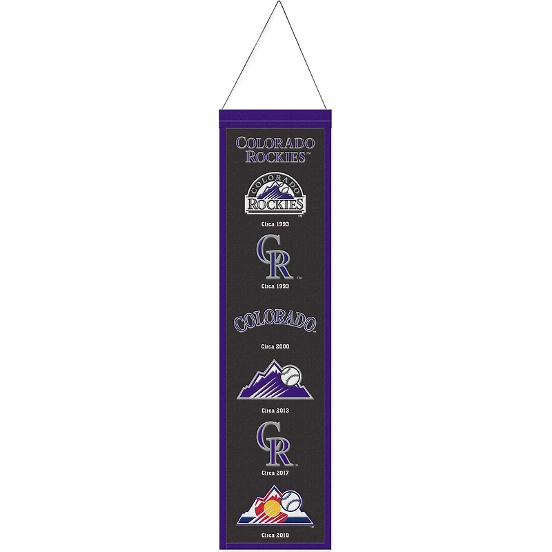 WinCraft Colorado Rockies 8" x 32" Bannière Evolution