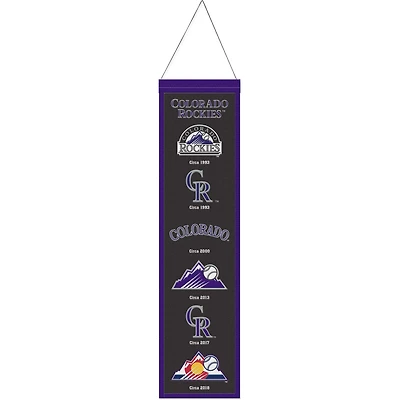 Bannière WinCraft Colorado Rockies Evolution 8" x 32"