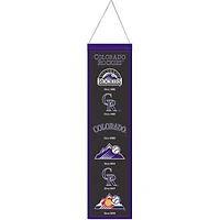 Bannière WinCraft Colorado Rockies Evolution 8" x 32"