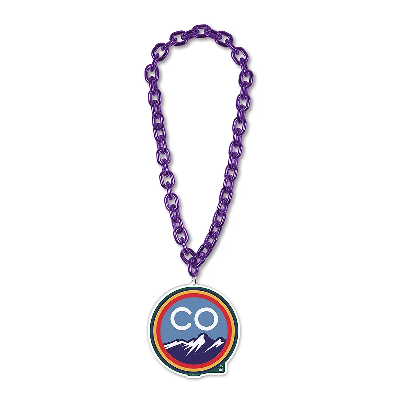 Collier à grande chaîne WinCraft Colorado Rockies