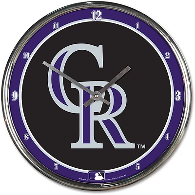 Horloge murale chromée des Rocheuses du Colorado WinCraft