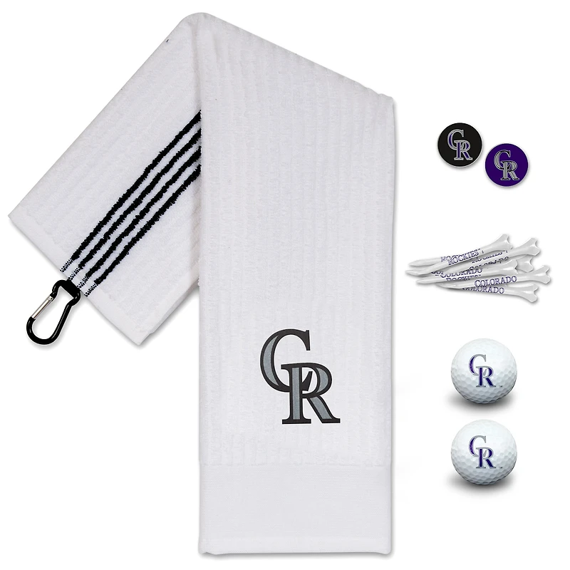 Coffret cadeau de golf WinCraft Colorado Rockies