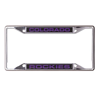 Cadre de plaque d'immatriculation WinCraft Colorado Rockies incrusté