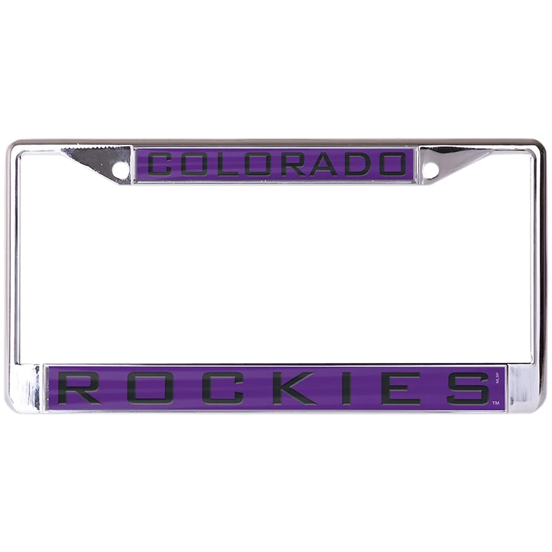 WinCraft Colorado Rockies Laser Inlaid Metal License Plate Frame