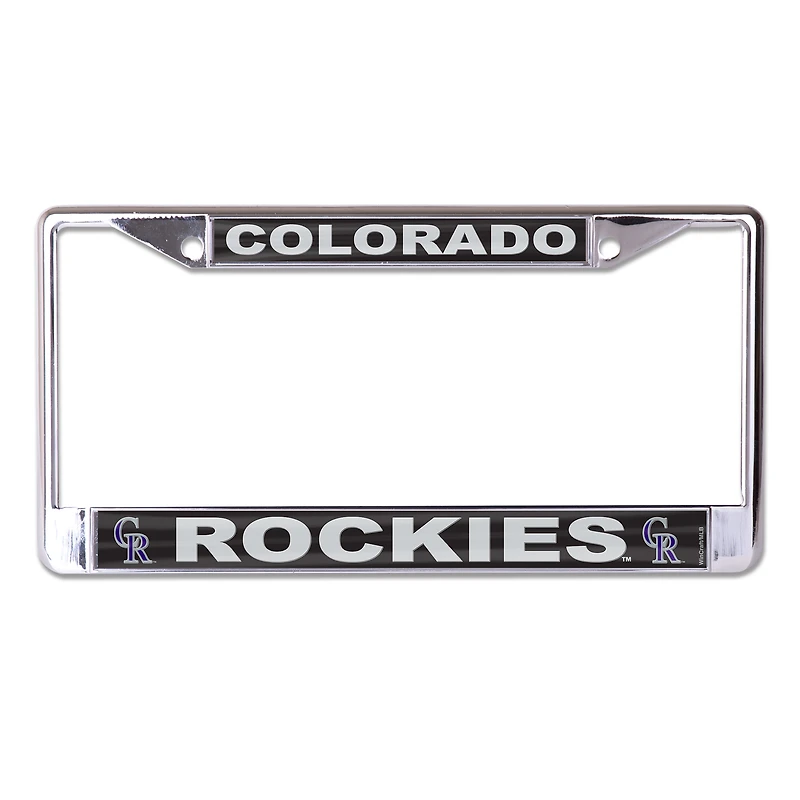 Cadre de plaque d'immatriculation en métal WinCraft Colorado Rockies S/L