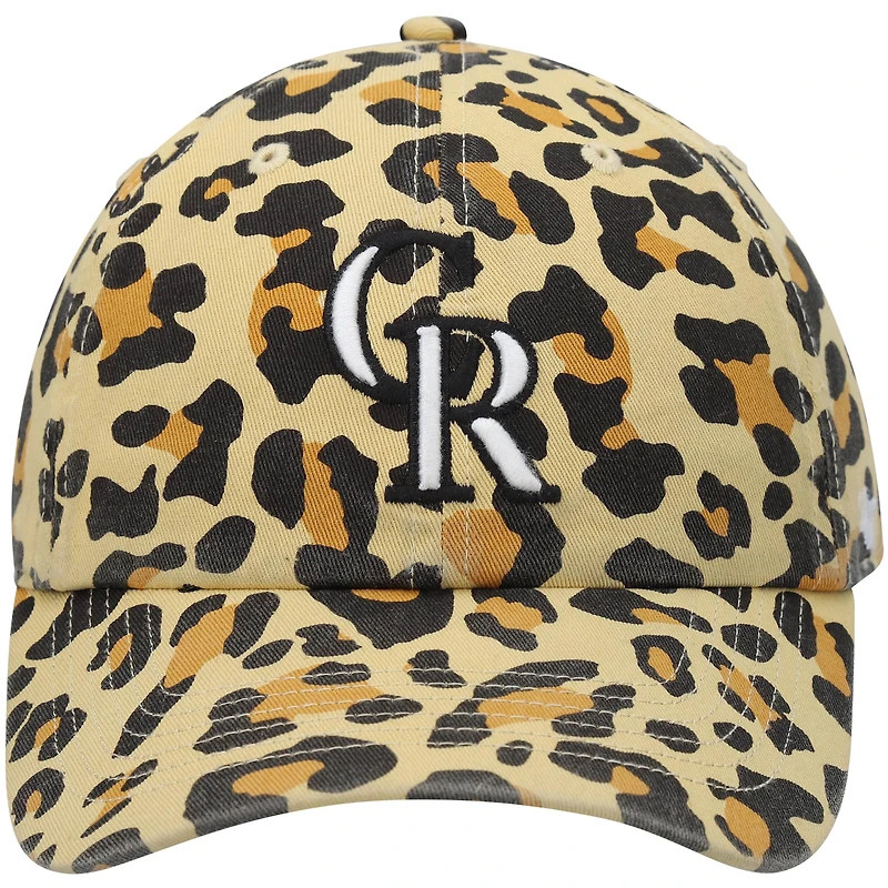 Women's '47 Colorado Rockies Tan Bagheera Cheetah Clean Up Adjustable Hat