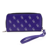 Women's Colorado Rockies Zip-Around Wristlet Wallet