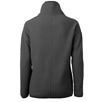 Veste polaire demi-zippée Roam Cascade Eco Sherpa pour femme, grise, Cutter & Buck, Colorado Rockies
