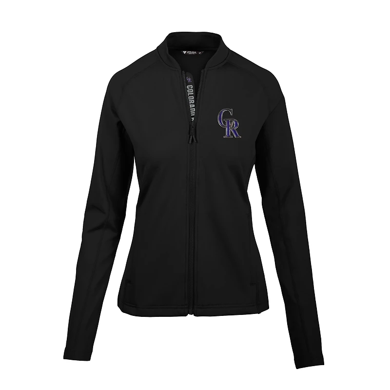 Veste zippée intégrale Levelwear Colorado Rockies Ezra noire pour femme
