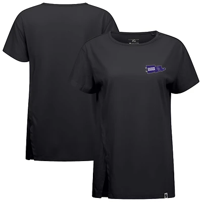 T-shirt noir pour femme Influx Rafters des Colorado Rockies de Levelwear
