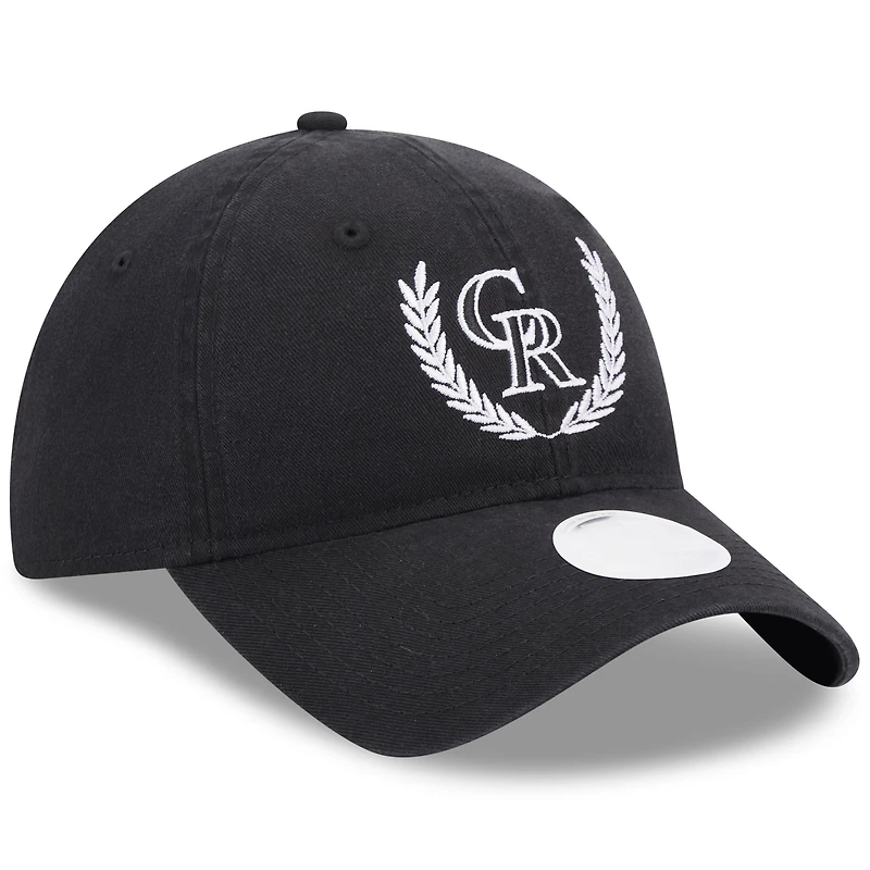 Casquette réglable New Era Colorado Rockies Leaves 9TWENTY pour femme