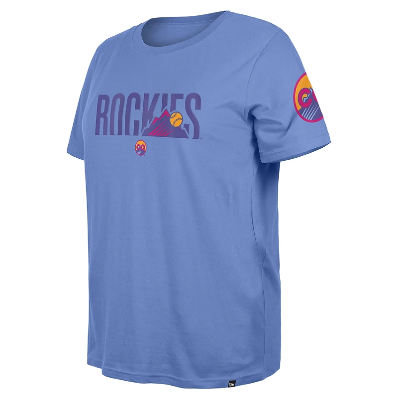 Women's New Era  Blue Colorado Rockies 2025 City Connect Plus T-Shirt