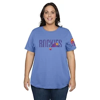 Women's New Era  Blue Colorado Rockies 2025 City Connect Plus T-Shirt