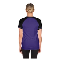 Women's New Era  Purple Colorado Rockies Gameday V-Neck T-Shirt