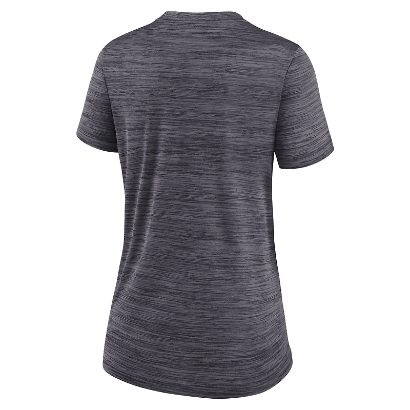 Women's Nike  Black Colorado Rockies Authentic Collection Velocity Dri-FIT T-Shirt