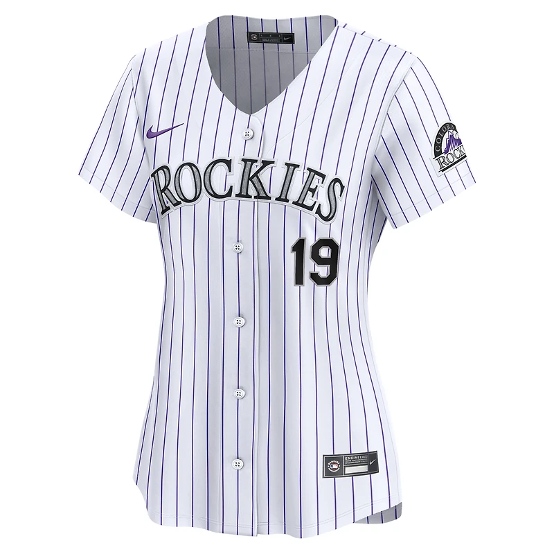 Women's Nike Charlie Blackmon White Colorado Rockies Home Limited Player Jersey