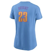 Women's Nike Kris Bryant Light Blue Colorado Rockies 2025 City Connect Fuse Name & Number T-Shirt