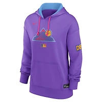 Women's Nike Purple Colorado Rockies 2025 City Connect Authentic Collection Therma Hoodie