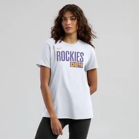 Women's Nike  White Colorado Rockies 2025 City Connect Wordmark T-Shirt
