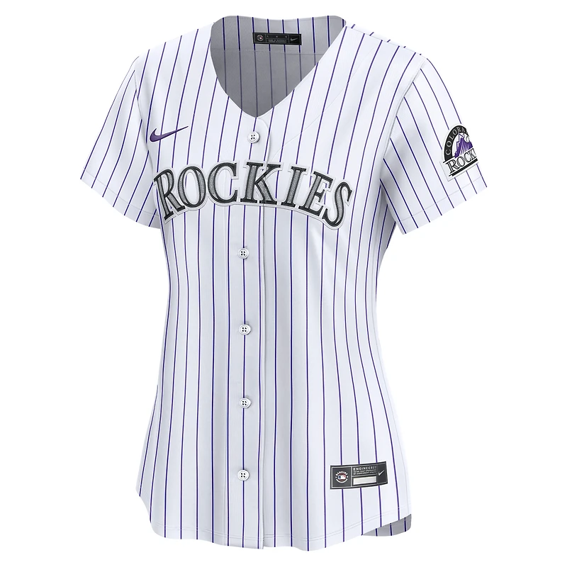 Maillot Nike Colorado Rockies Domicile Limited Blanc pour Femme