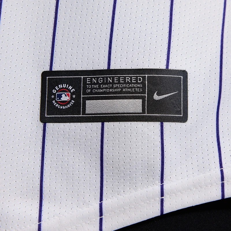 Maillot domicile Nike blanc des Colorado Rockies pour femmes, édition limitée