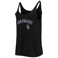 Débardeur ample noir Colorado Rockies pour femme, doux comme un raisin