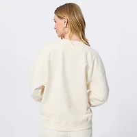 Sweat-shirt à rayures et pierres précieuses Terez White Colorado Rockies pour femme