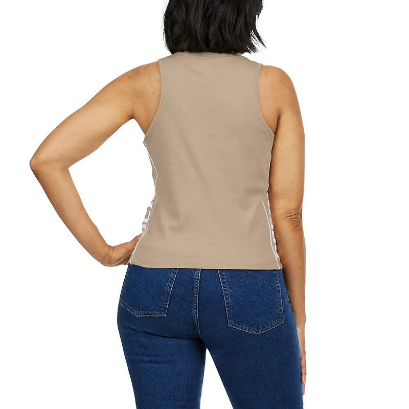 Women's WEAR by Erin Andrews Tan Colorado Rockies Tonal Tank Top
