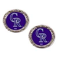 Women's WinCraft Colorado Rockies Round Post Earrings