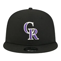 Casquette trucker New Era 9FIFTY noire Colorado Rockies pour jeunes