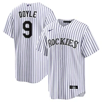 Maillot Nike Brenton Doyle blanc pour jeunes, réplique à domicile des Rockies du Colorado