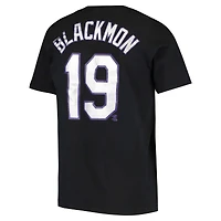 T-shirt avec nom et numéro de joueur Nike Charlie Blackmon noir des Colorado Rockies pour jeunes