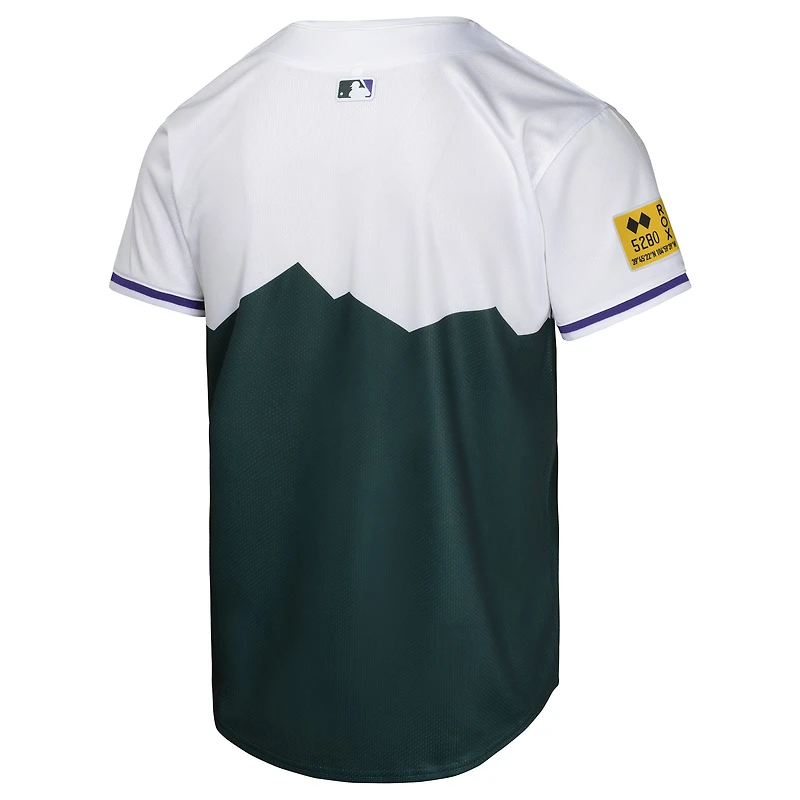 Maillot Nike Colorado Rockies City Connect Limited pour jeunes, vert